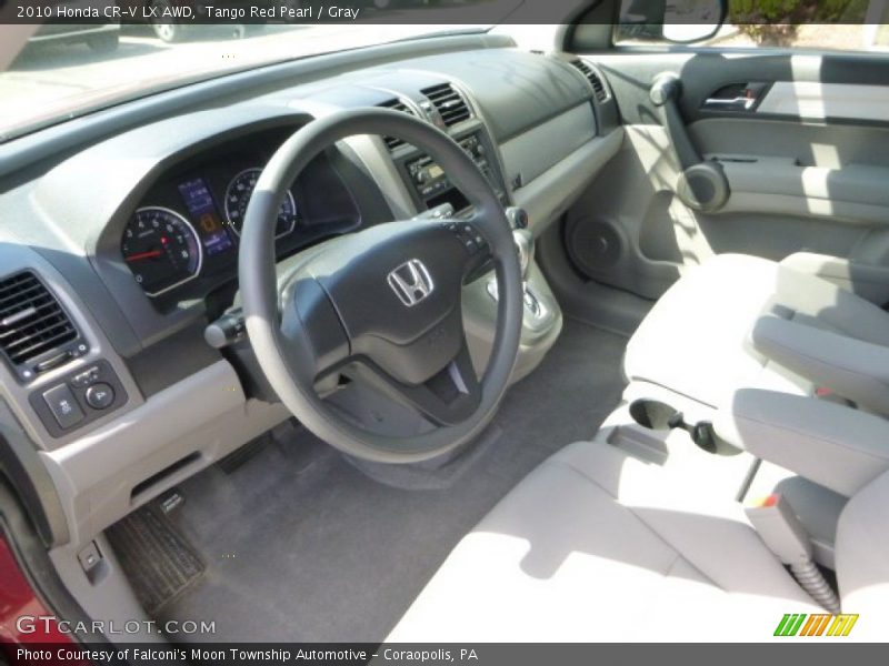 Tango Red Pearl / Gray 2010 Honda CR-V LX AWD