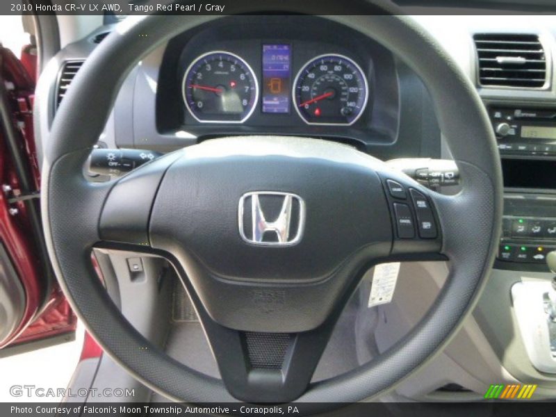 Tango Red Pearl / Gray 2010 Honda CR-V LX AWD