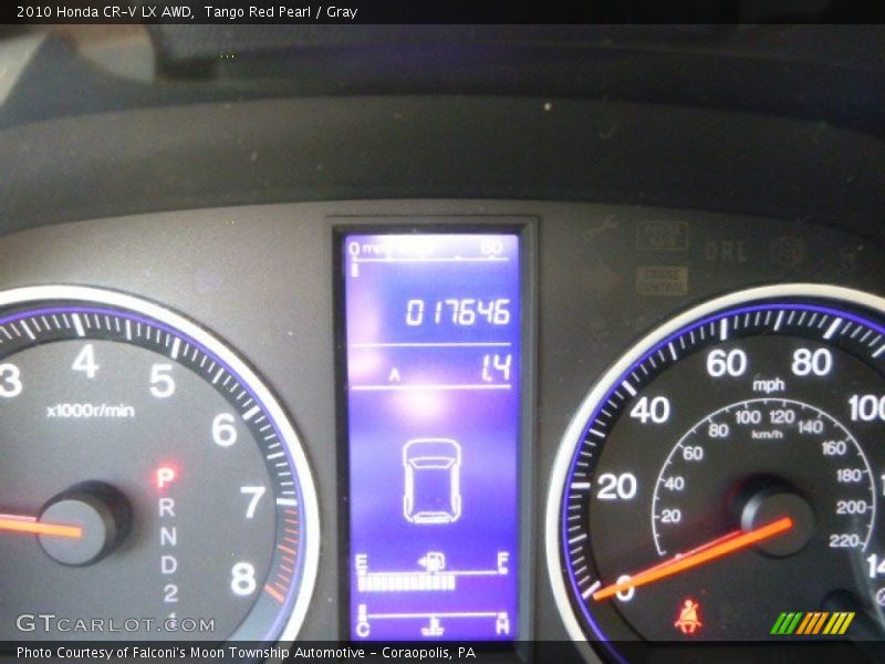 Tango Red Pearl / Gray 2010 Honda CR-V LX AWD