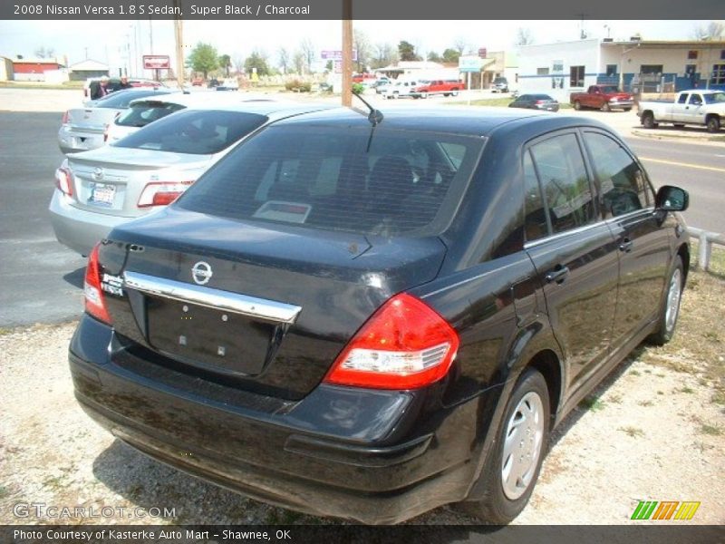Super Black / Charcoal 2008 Nissan Versa 1.8 S Sedan