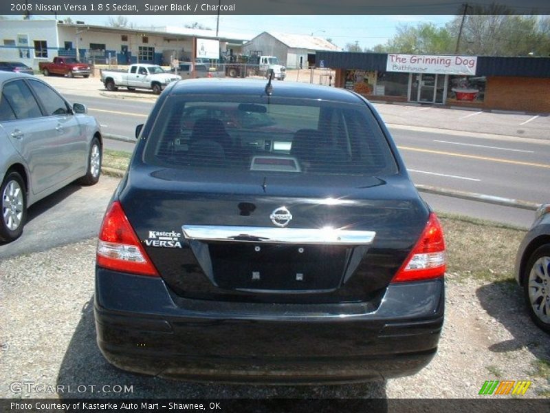 Super Black / Charcoal 2008 Nissan Versa 1.8 S Sedan