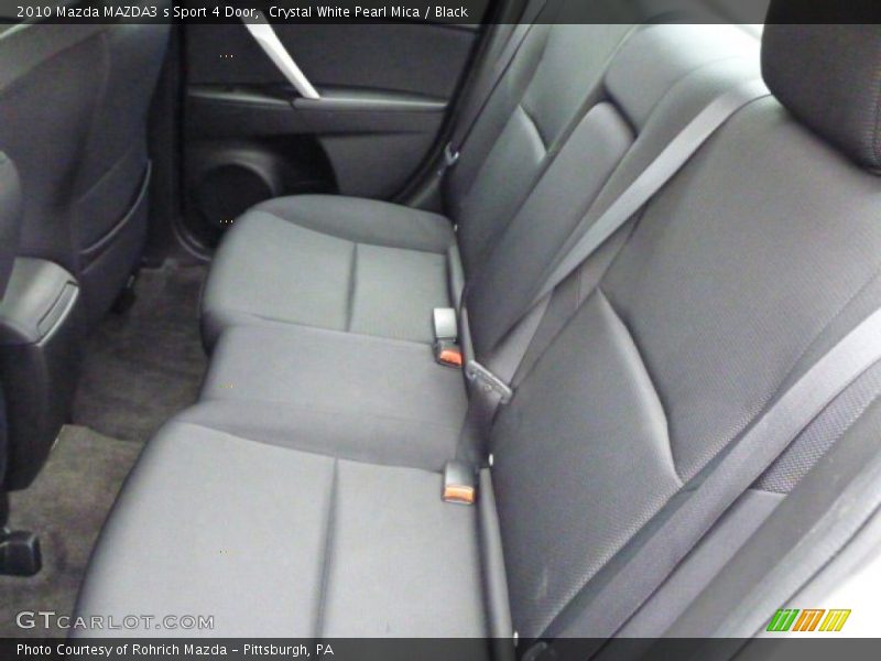 Crystal White Pearl Mica / Black 2010 Mazda MAZDA3 s Sport 4 Door