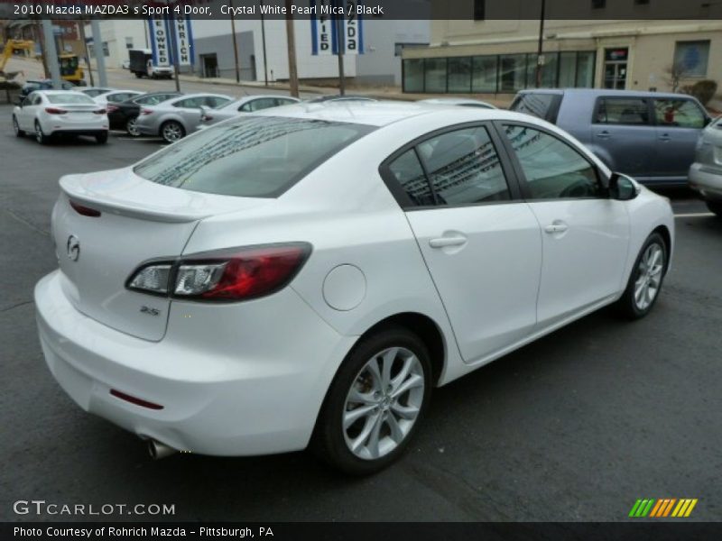 Crystal White Pearl Mica / Black 2010 Mazda MAZDA3 s Sport 4 Door