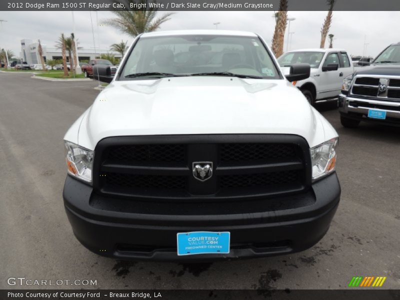 Bright White / Dark Slate Gray/Medium Graystone 2012 Dodge Ram 1500 ST Regular Cab