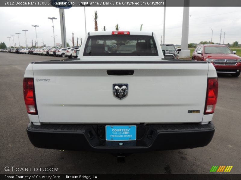 Bright White / Dark Slate Gray/Medium Graystone 2012 Dodge Ram 1500 ST Regular Cab