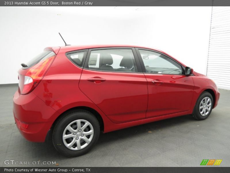 Boston Red / Gray 2013 Hyundai Accent GS 5 Door