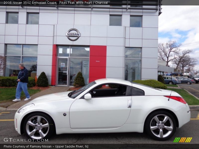 Pikes Peak White Pearl / Charcoal 2008 Nissan 350Z Enthusiast Coupe
