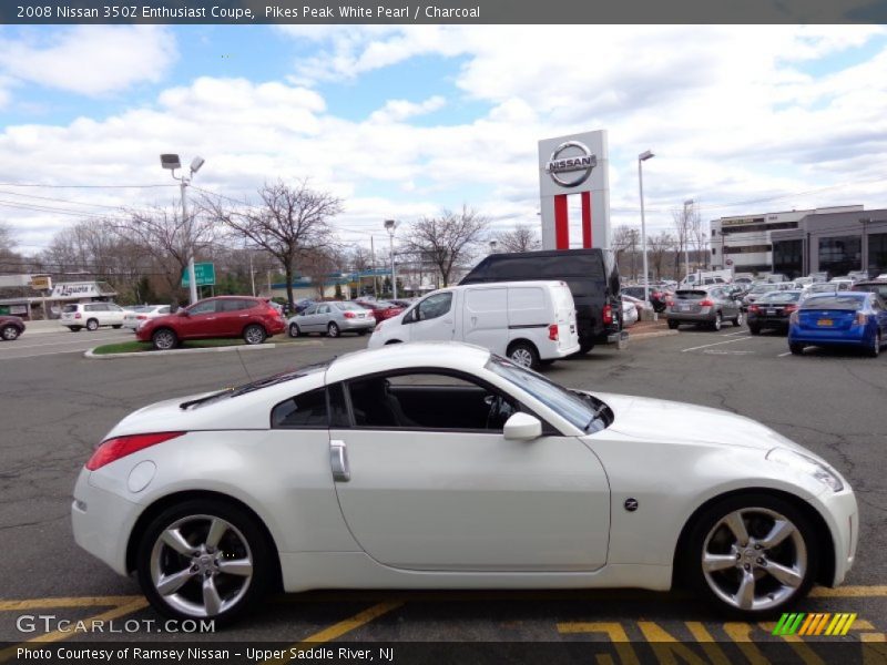Pikes Peak White Pearl / Charcoal 2008 Nissan 350Z Enthusiast Coupe
