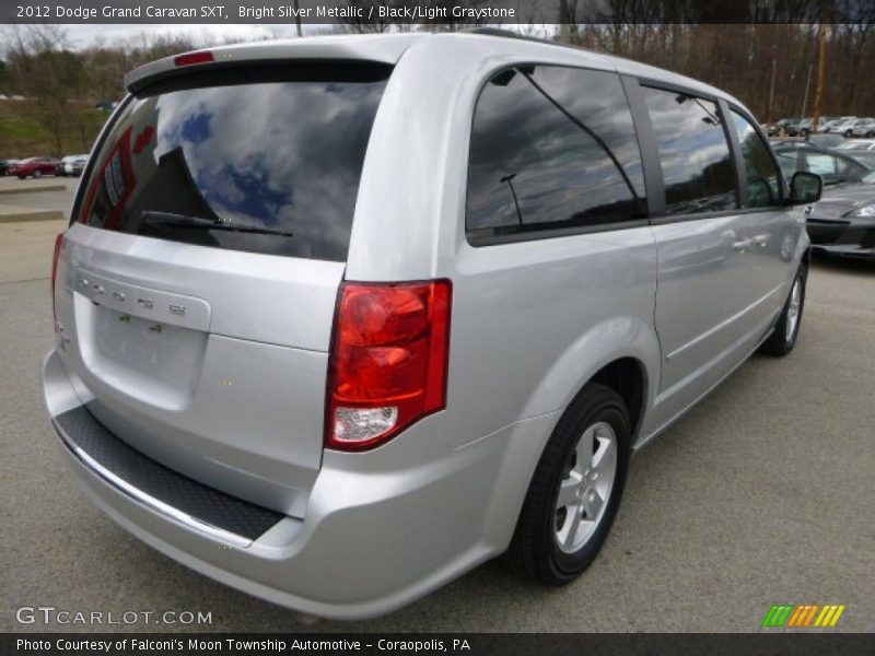 Bright Silver Metallic / Black/Light Graystone 2012 Dodge Grand Caravan SXT