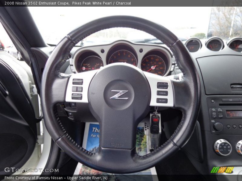 Pikes Peak White Pearl / Charcoal 2008 Nissan 350Z Enthusiast Coupe