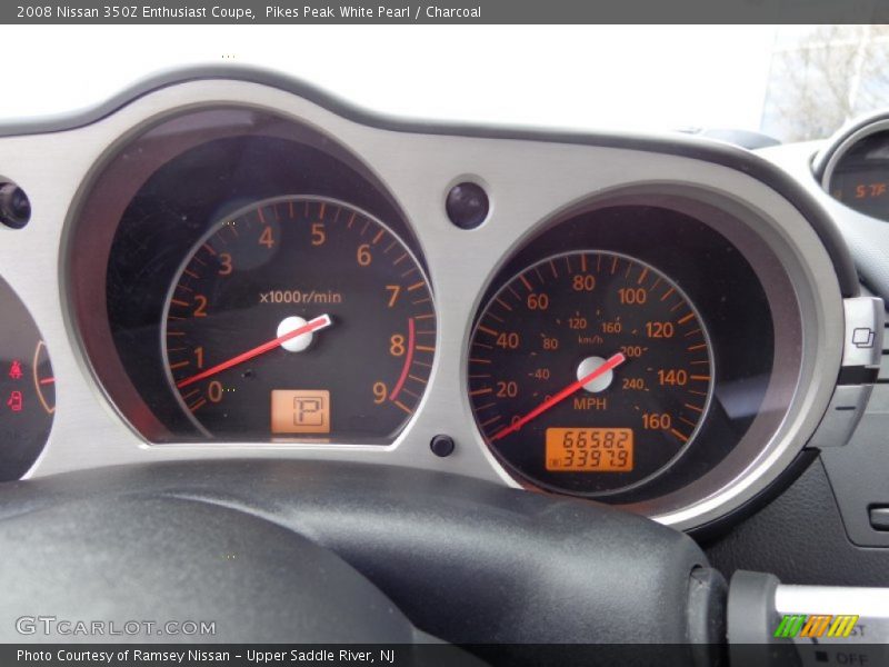 Pikes Peak White Pearl / Charcoal 2008 Nissan 350Z Enthusiast Coupe