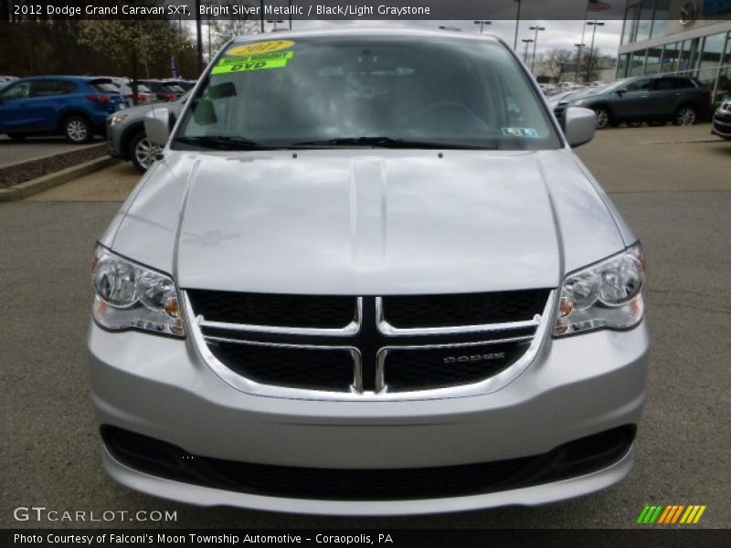 Bright Silver Metallic / Black/Light Graystone 2012 Dodge Grand Caravan SXT