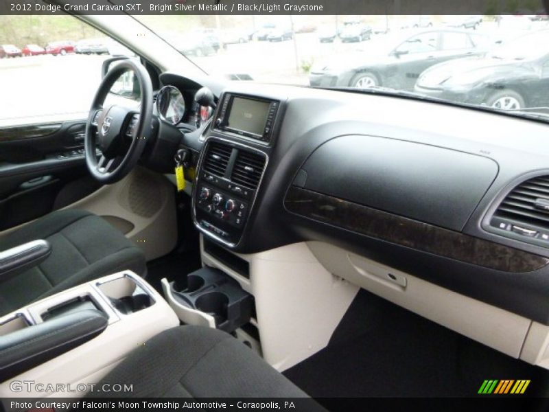 Bright Silver Metallic / Black/Light Graystone 2012 Dodge Grand Caravan SXT