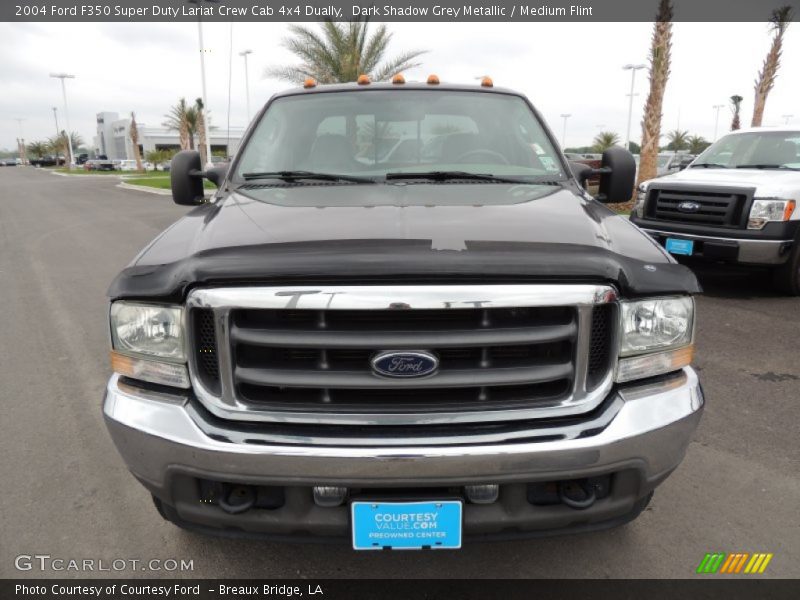 Dark Shadow Grey Metallic / Medium Flint 2004 Ford F350 Super Duty Lariat Crew Cab 4x4 Dually