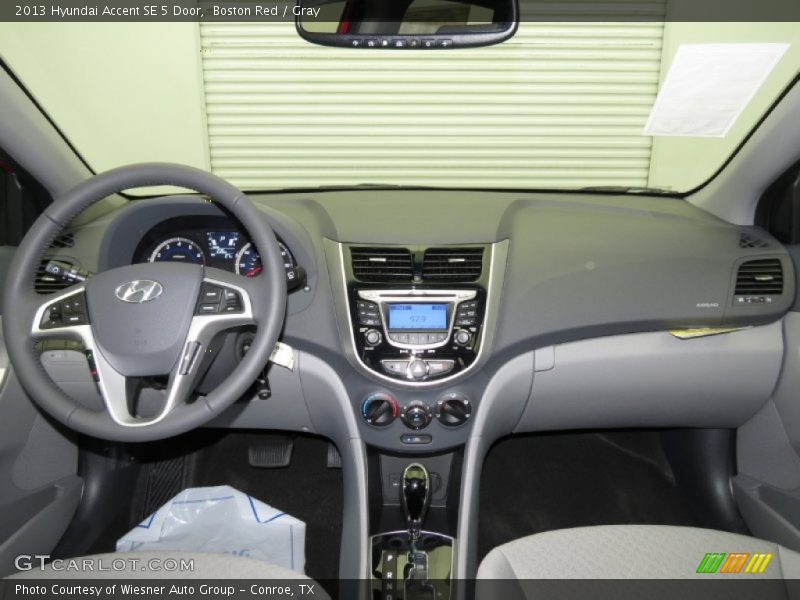 Dashboard of 2013 Accent SE 5 Door