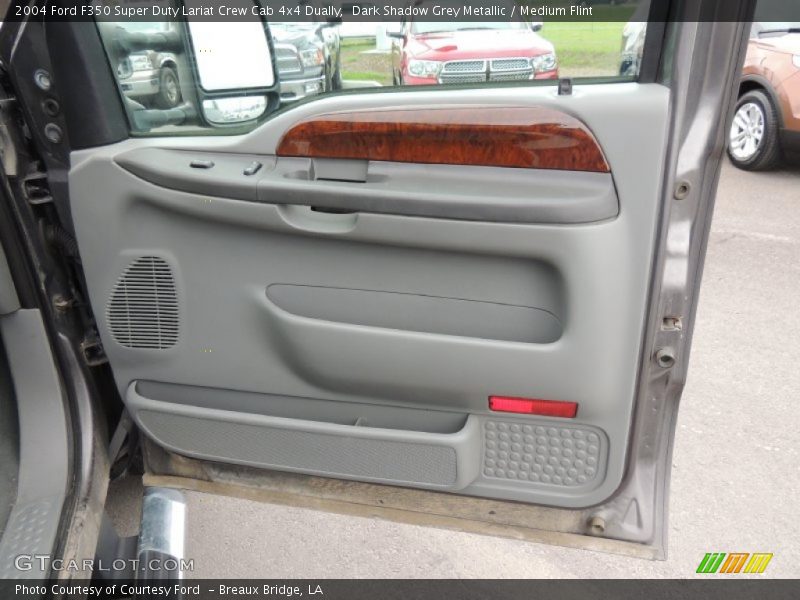 Dark Shadow Grey Metallic / Medium Flint 2004 Ford F350 Super Duty Lariat Crew Cab 4x4 Dually