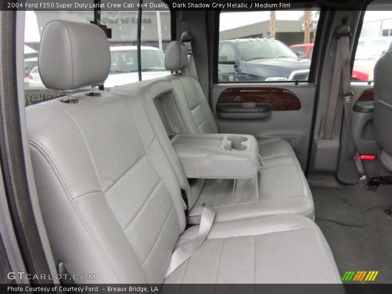 Dark Shadow Grey Metallic / Medium Flint 2004 Ford F350 Super Duty Lariat Crew Cab 4x4 Dually