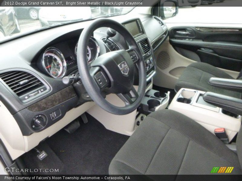 Bright Silver Metallic / Black/Light Graystone 2012 Dodge Grand Caravan SXT