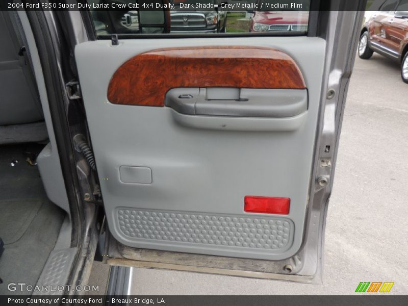 Dark Shadow Grey Metallic / Medium Flint 2004 Ford F350 Super Duty Lariat Crew Cab 4x4 Dually