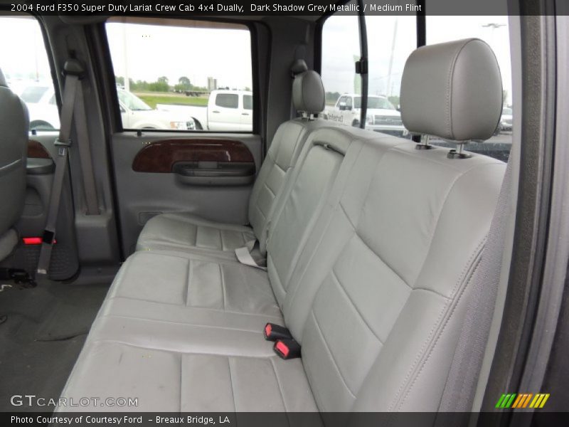 Dark Shadow Grey Metallic / Medium Flint 2004 Ford F350 Super Duty Lariat Crew Cab 4x4 Dually