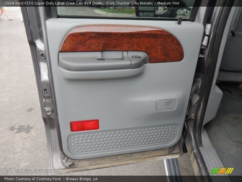 Dark Shadow Grey Metallic / Medium Flint 2004 Ford F350 Super Duty Lariat Crew Cab 4x4 Dually
