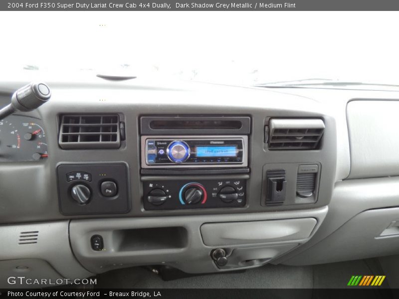Dark Shadow Grey Metallic / Medium Flint 2004 Ford F350 Super Duty Lariat Crew Cab 4x4 Dually