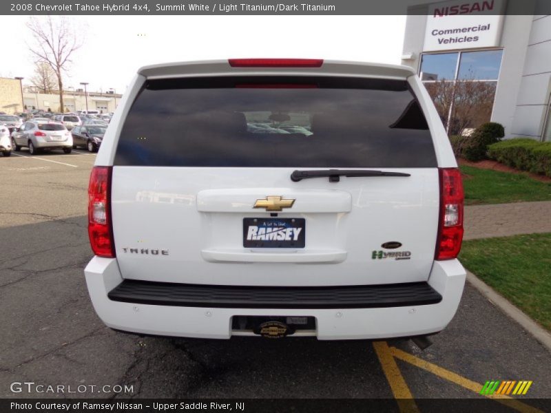 Summit White / Light Titanium/Dark Titanium 2008 Chevrolet Tahoe Hybrid 4x4