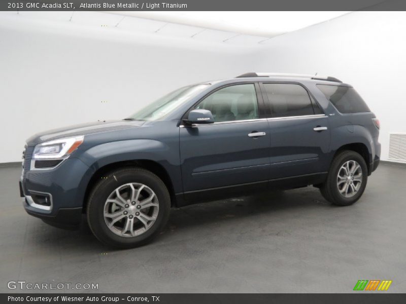 Atlantis Blue Metallic / Light Titanium 2013 GMC Acadia SLT