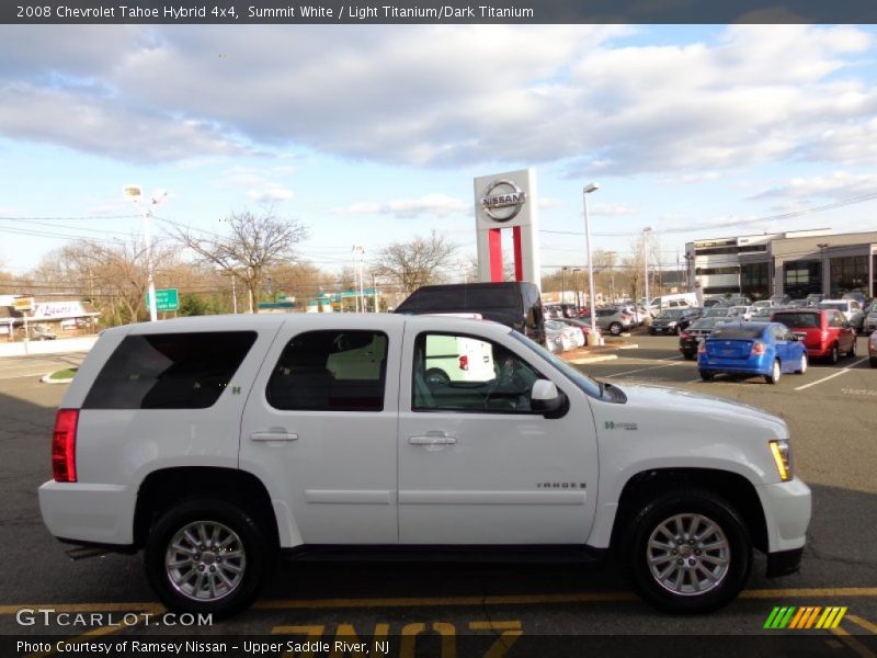 Summit White / Light Titanium/Dark Titanium 2008 Chevrolet Tahoe Hybrid 4x4