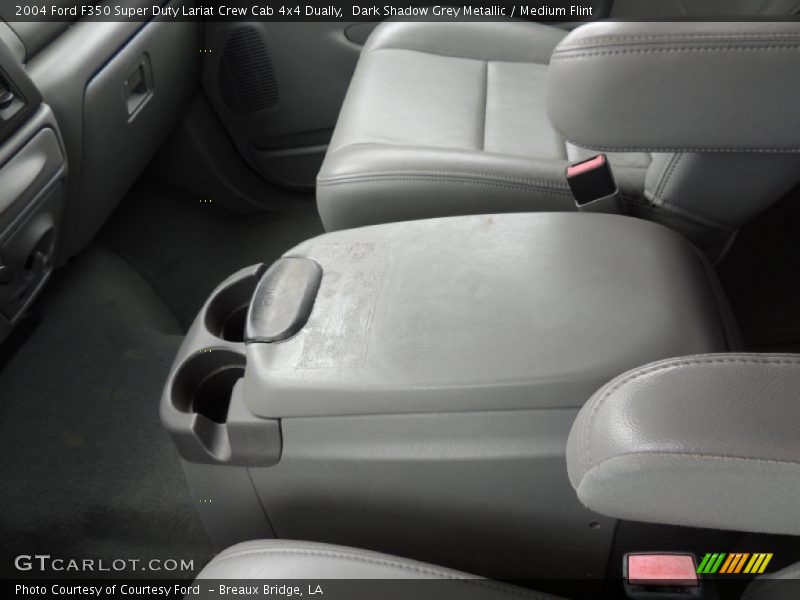 Dark Shadow Grey Metallic / Medium Flint 2004 Ford F350 Super Duty Lariat Crew Cab 4x4 Dually
