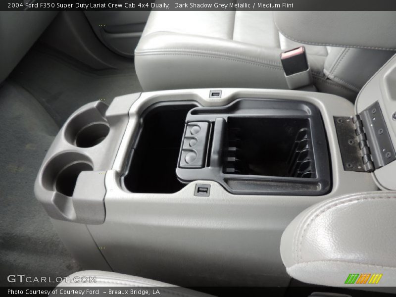 Dark Shadow Grey Metallic / Medium Flint 2004 Ford F350 Super Duty Lariat Crew Cab 4x4 Dually