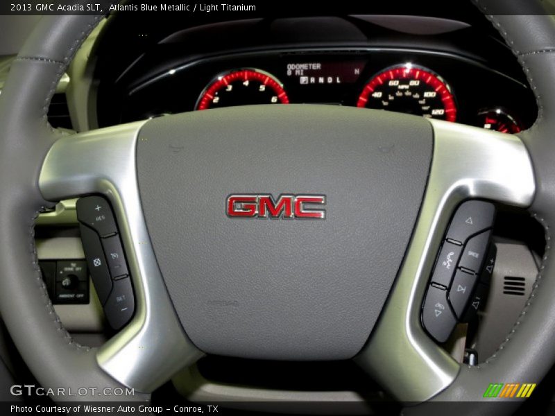 Atlantis Blue Metallic / Light Titanium 2013 GMC Acadia SLT