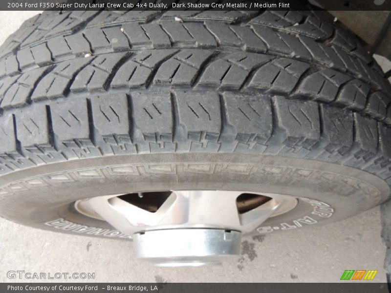 Dark Shadow Grey Metallic / Medium Flint 2004 Ford F350 Super Duty Lariat Crew Cab 4x4 Dually
