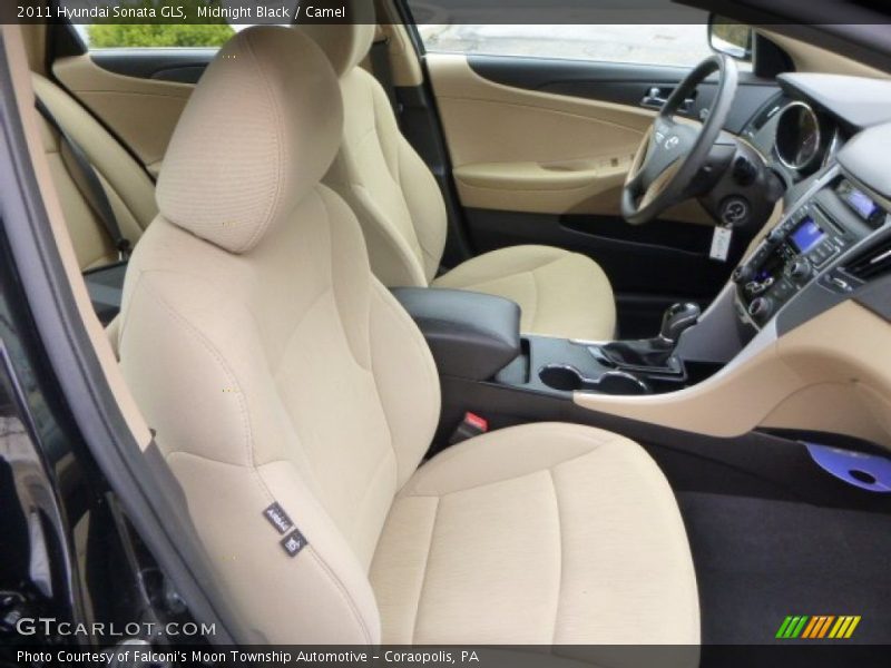 Midnight Black / Camel 2011 Hyundai Sonata GLS