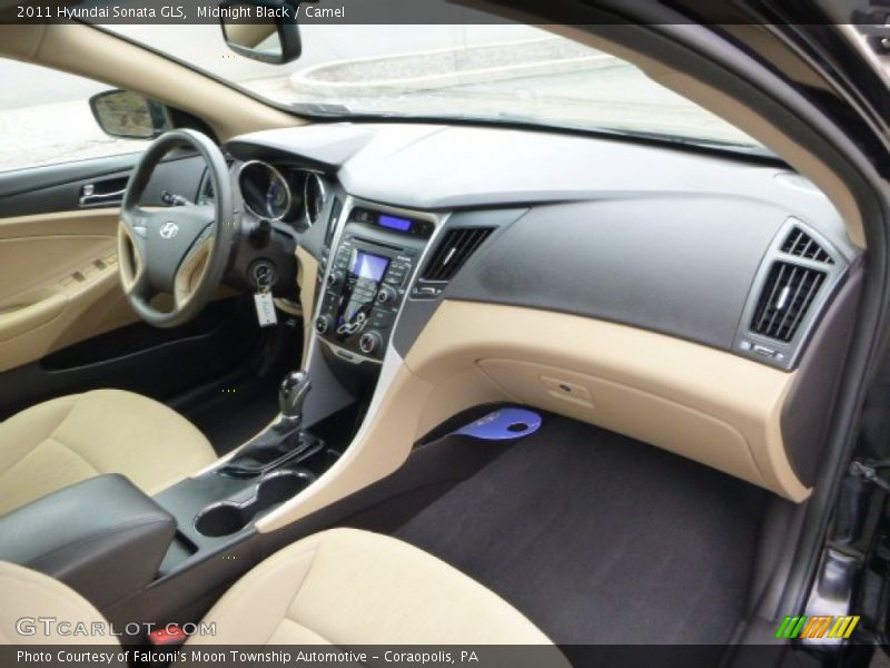 Midnight Black / Camel 2011 Hyundai Sonata GLS