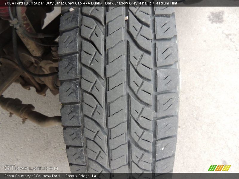 Dark Shadow Grey Metallic / Medium Flint 2004 Ford F350 Super Duty Lariat Crew Cab 4x4 Dually
