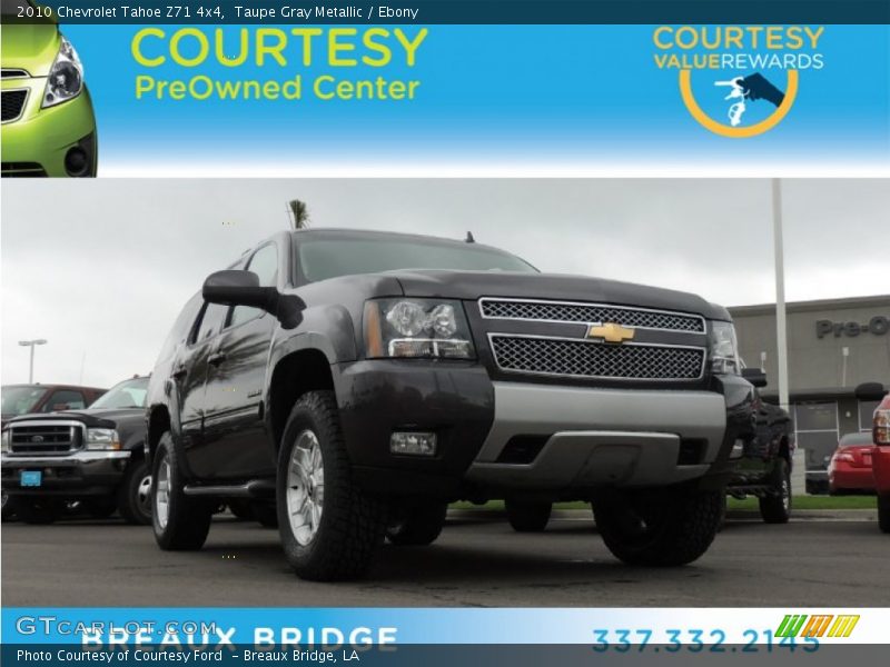 Taupe Gray Metallic / Ebony 2010 Chevrolet Tahoe Z71 4x4