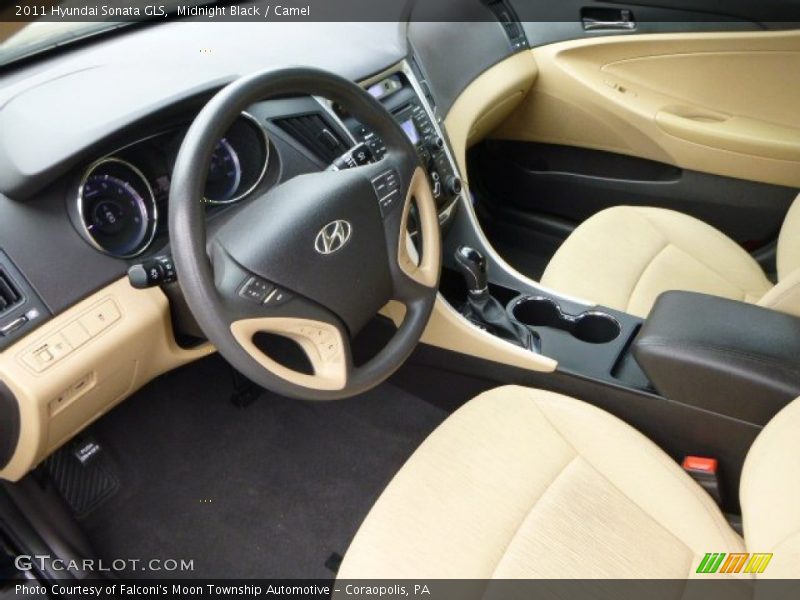 Midnight Black / Camel 2011 Hyundai Sonata GLS