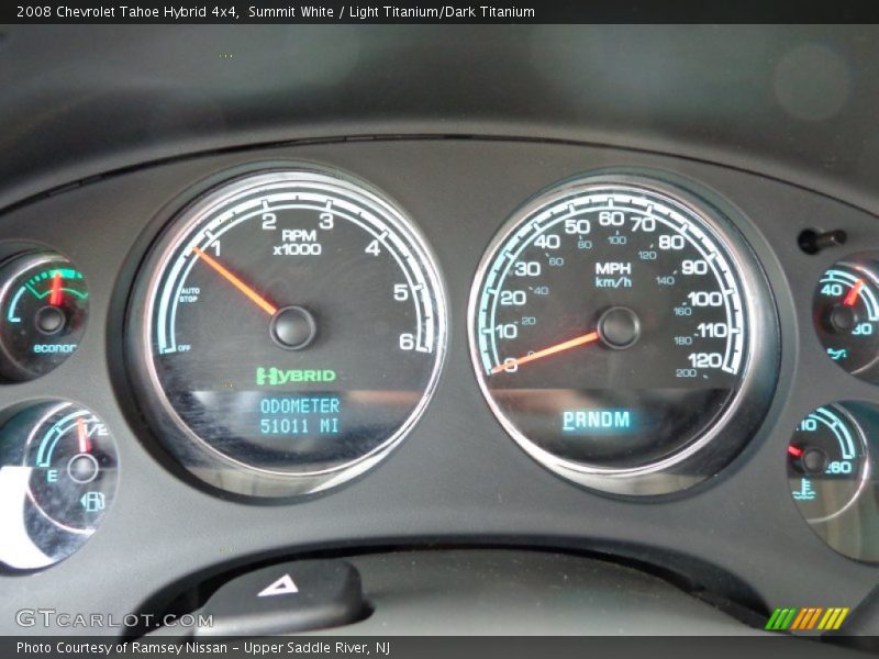 Summit White / Light Titanium/Dark Titanium 2008 Chevrolet Tahoe Hybrid 4x4