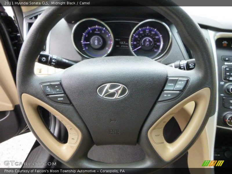 Midnight Black / Camel 2011 Hyundai Sonata GLS