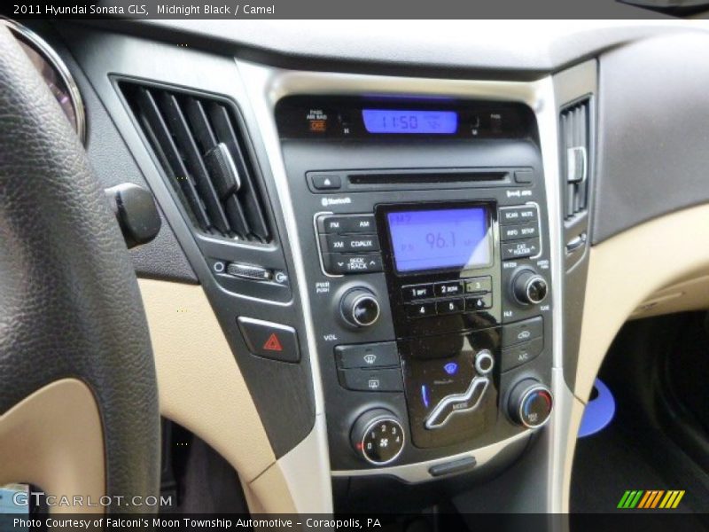 Midnight Black / Camel 2011 Hyundai Sonata GLS