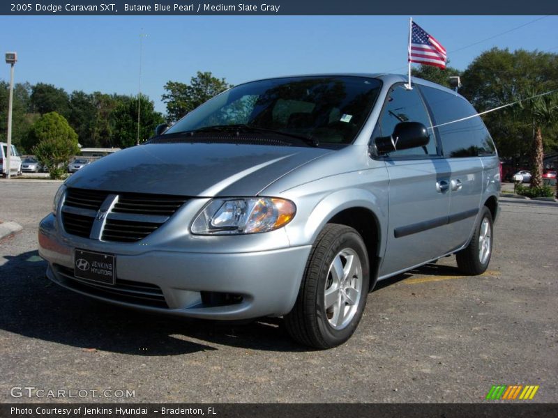 Butane Blue Pearl / Medium Slate Gray 2005 Dodge Caravan SXT