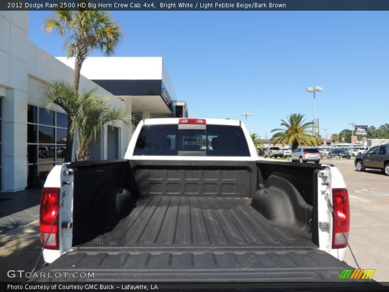 Bright White / Light Pebble Beige/Bark Brown 2012 Dodge Ram 2500 HD Big Horn Crew Cab 4x4