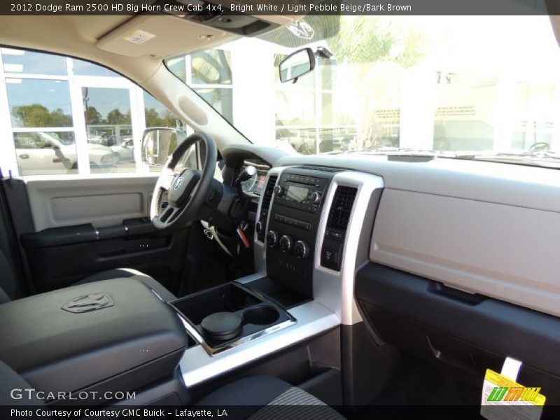 Bright White / Light Pebble Beige/Bark Brown 2012 Dodge Ram 2500 HD Big Horn Crew Cab 4x4