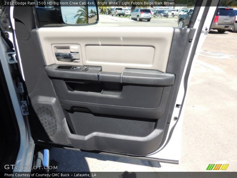 Bright White / Light Pebble Beige/Bark Brown 2012 Dodge Ram 2500 HD Big Horn Crew Cab 4x4