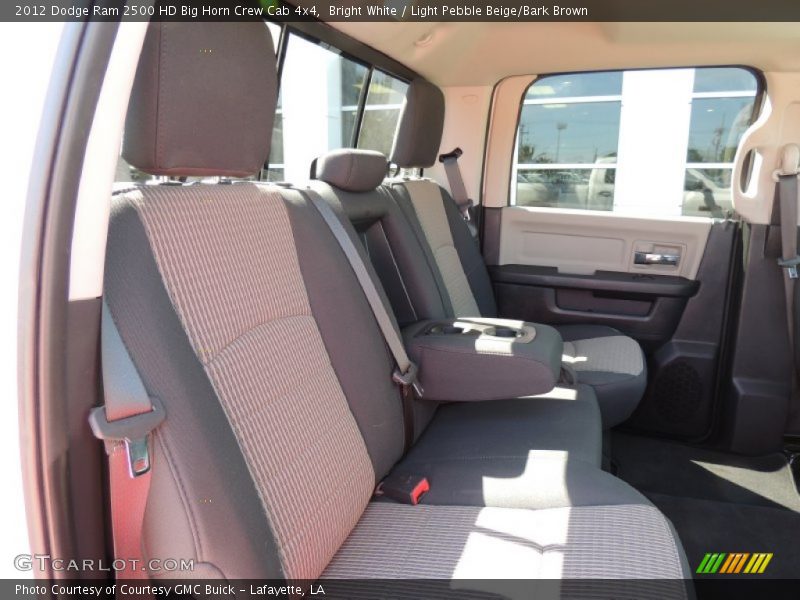 Bright White / Light Pebble Beige/Bark Brown 2012 Dodge Ram 2500 HD Big Horn Crew Cab 4x4
