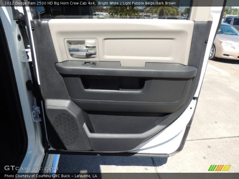 Bright White / Light Pebble Beige/Bark Brown 2012 Dodge Ram 2500 HD Big Horn Crew Cab 4x4