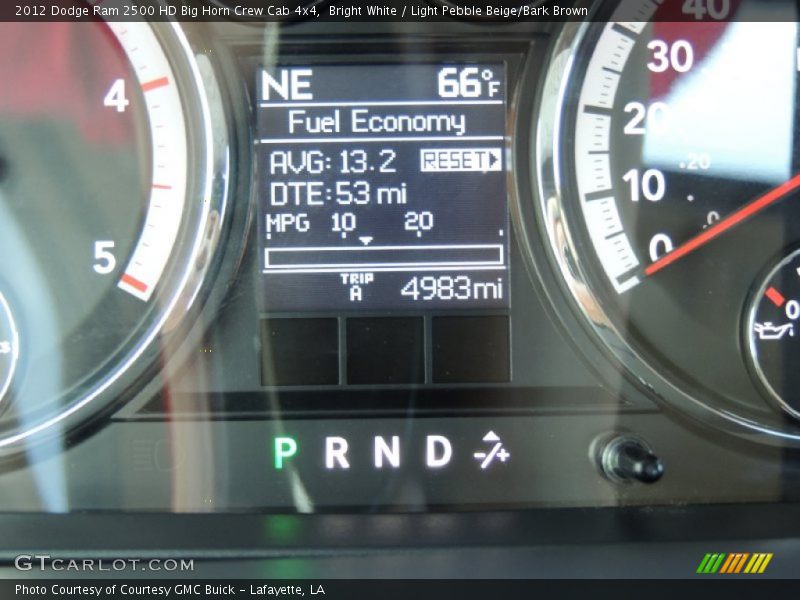 Bright White / Light Pebble Beige/Bark Brown 2012 Dodge Ram 2500 HD Big Horn Crew Cab 4x4