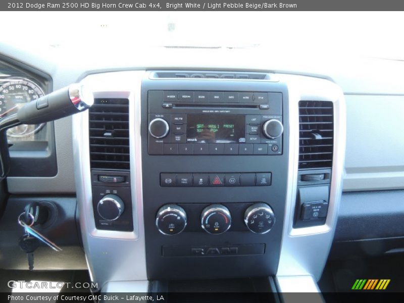 Bright White / Light Pebble Beige/Bark Brown 2012 Dodge Ram 2500 HD Big Horn Crew Cab 4x4