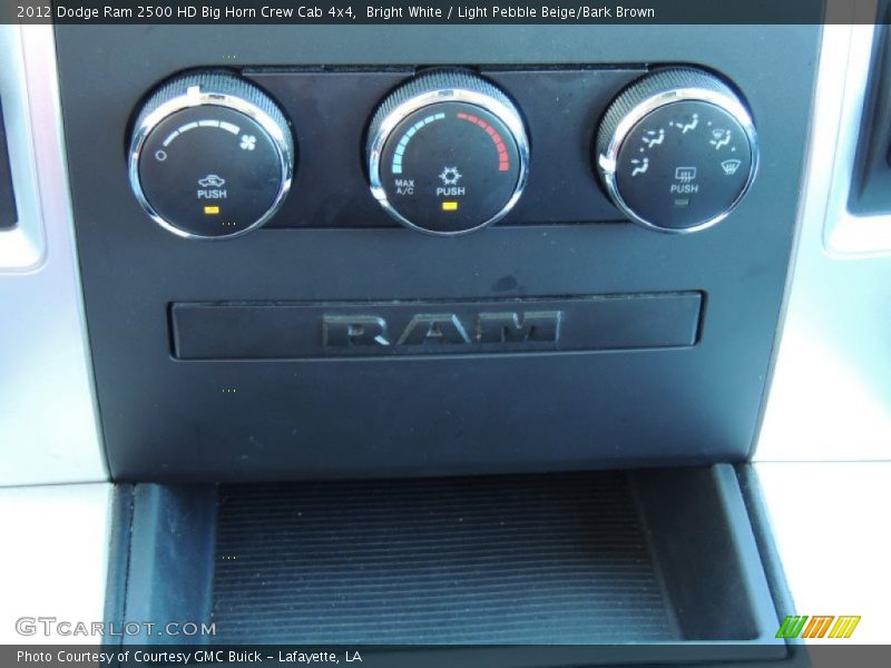 Bright White / Light Pebble Beige/Bark Brown 2012 Dodge Ram 2500 HD Big Horn Crew Cab 4x4